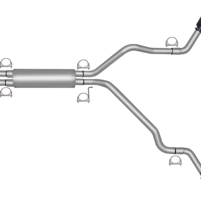 Gibson 99-03 GMC Sierra 1500 SL 5.3L 2.5in Cat-Back Dual Extreme Exhaust - Black Elite
