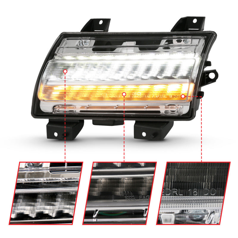 ANZO 18-19 Jeep Wrangler JL Halogen Chrome Clear w/ Sequential Signal ANZO 18-19 Jeep Wrangler JL Halogen Chrome Clear w/ Sequential Signal