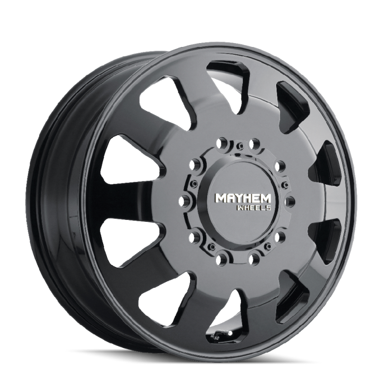Mayhem 8181 Challenger Dually 22x8.25 / 10x225 BP / 169mm Offset / 170.1mm Hub Full Black Wheel Mayhem 8181 Challenger Dually 22x8.25 / 10x225 BP / 169mm Offset / 170.1mm Hub Full Black Wheel