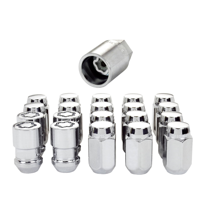 McGard 5 Lug Hex Install Kit (Clamshell) w/Locks (Cone Seat Nut) 1/2-20 / 13/16 Hex - Chrome McGard 5 Lug Hex Install Kit (Clamshell) w/Locks (Cone Seat Nut) 1/2-20 / 13/16 Hex - Chrome