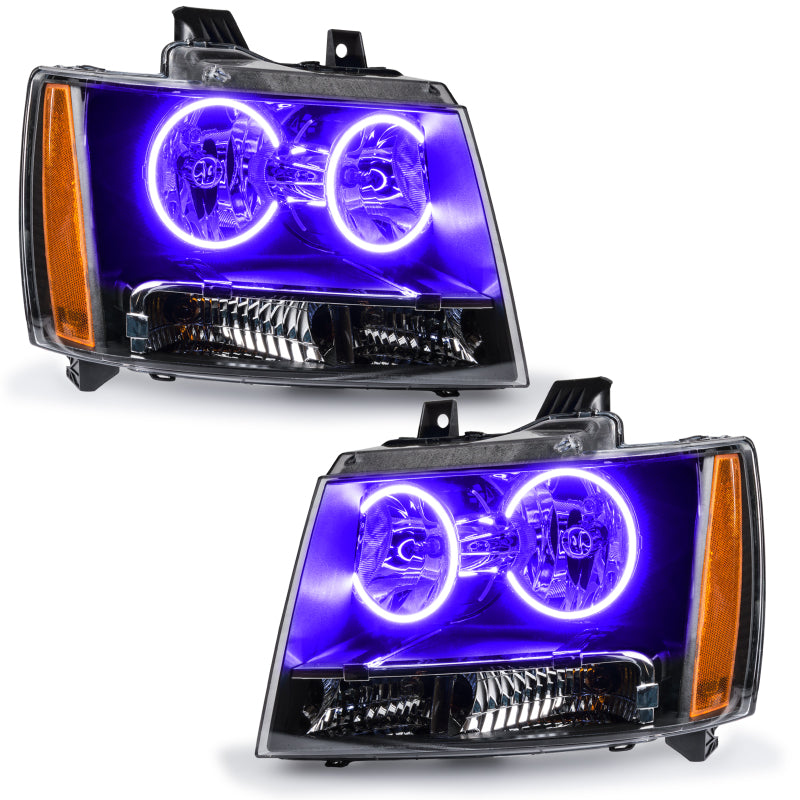 Oracle Lighting 07-14 Chevrolet Suburban Pre-Assembled LED Halo Headlights -UV/Purple Oracle Lighting 07-14 Chevrolet Suburban Pre-Assembled LED Halo Headlights -UV/Purple
