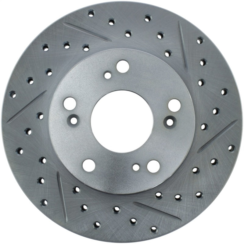 StopTech Select Sport 06-11 Honda Civic DX/EX/LX Slotted and Drilled Left Front Rotor StopTech Select Sport 06-11 Honda Civic DX/EX/LX Slotted and Drilled Left Front Rotor