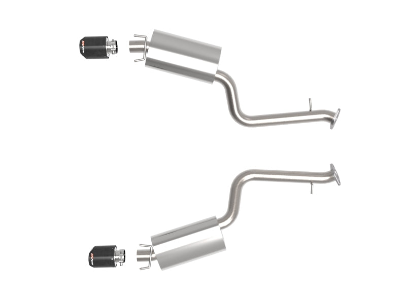 aFe Lexus IS350 14-22 V6-3.5L Takeda Axle-Back Exhaust System- Carbon Fiber Tip aFe Lexus IS350 14-22 V6-3.5L Takeda Axle-Back Exhaust System- Carbon Fiber Tip