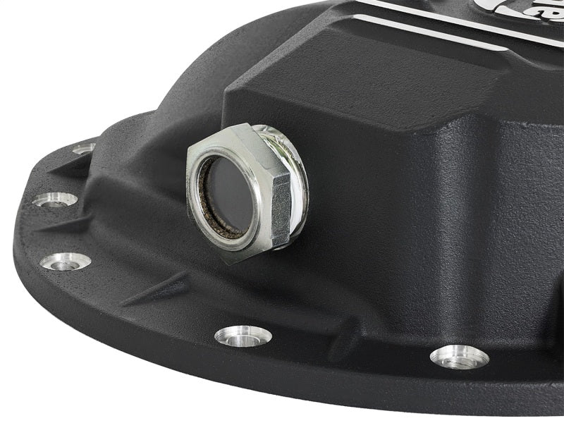 aFe Power Pro Series Rear Differential Cover Black w/Machined Fins 16-17 Nissan Titan XD(AAM 9.5-14) aFe Power Pro Series Rear Differential Cover Black w/Machined Fins 16-17 Nissan Titan XD(AAM 9.5-14)