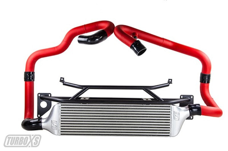 Turbo XS FMIC 2015-2017 Subaru STi - Wrinkle Red Pipes Turbo XS FMIC 2015-2017 Subaru STi - Wrinkle Red Pipes