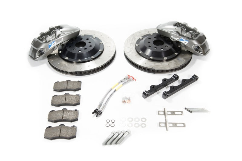 Alcon 2009+ Nissan GT-R R35 380x33mm Rotor Grey 4 Piston Caliper RC4 Rear Axle Kit Alcon 2009+ Nissan GT-R R35 380x33mm Rotor Grey 4 Piston Caliper RC4 Rear Axle Kit