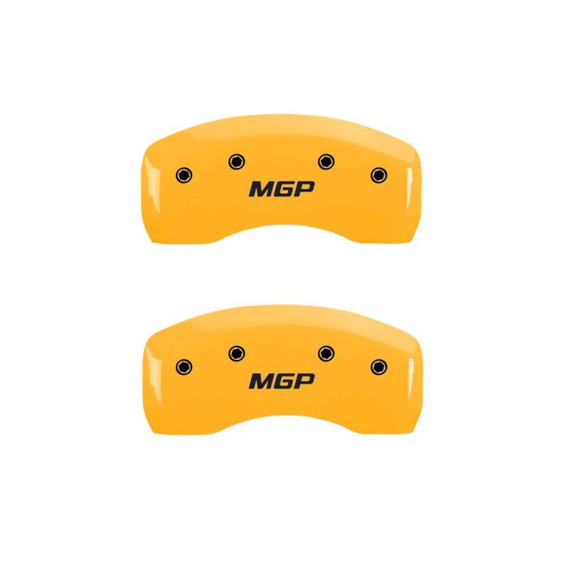 MGP 4 Caliper Covers Engraved Front & Rear MGP Yellow finish black ch MGP 4 Caliper Covers Engraved Front & Rear MGP Yellow finish black ch