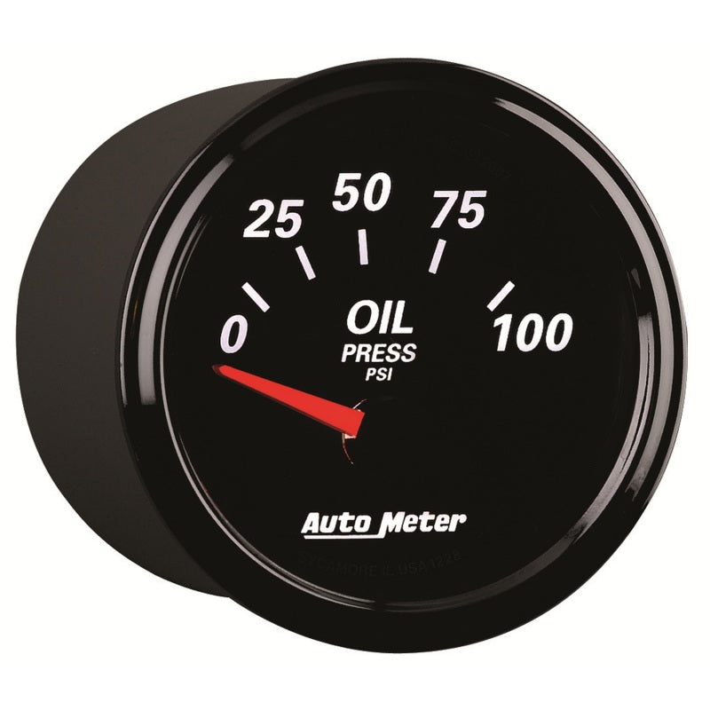 Autometer Designer Black II 52mm 100 PSI Oil Pressure Gauge Autometer Designer Black II 52mm 100 PSI Oil Pressure Gauge