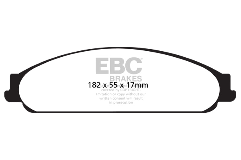 EBC 04-07 Ford Five Hundred 3.0 Yellowstuff Front Brake Pads EBC 04-07 Ford Five Hundred 3.0 Yellowstuff Front Brake Pads