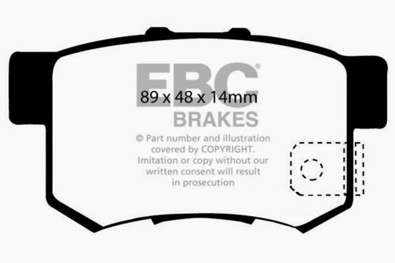 EBC 97 Acura CL 2.2 Greenstuff Rear Brake Pads EBC 97 Acura CL 2.2 Greenstuff Rear Brake Pads