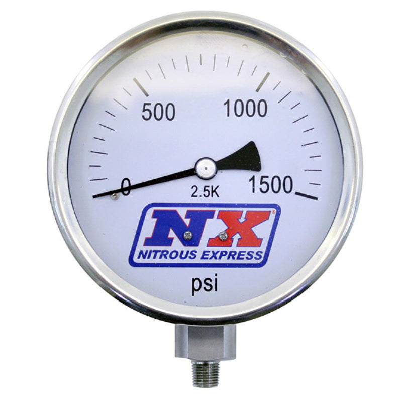 Nitrous Express Nitrous Pressure Gauge 4in-High Accuracy Nitrous Express Nitrous Pressure Gauge 4in-High Accuracy