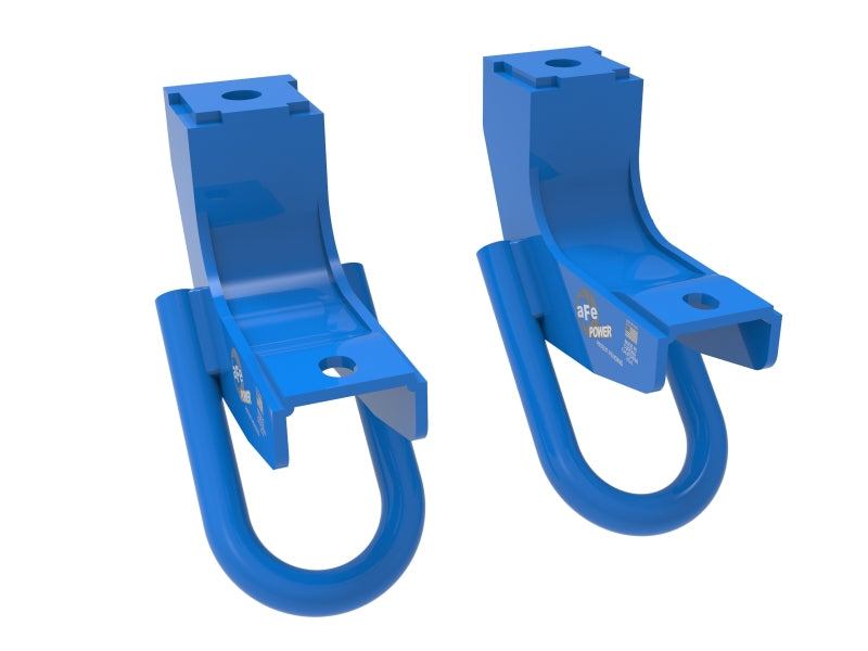 aFe Toyota Tundra 2022 V6-3.5L (tt) Front Tow Hook Blue aFe Toyota Tundra 2022 V6-3.5L (tt) Front Tow Hook Blue