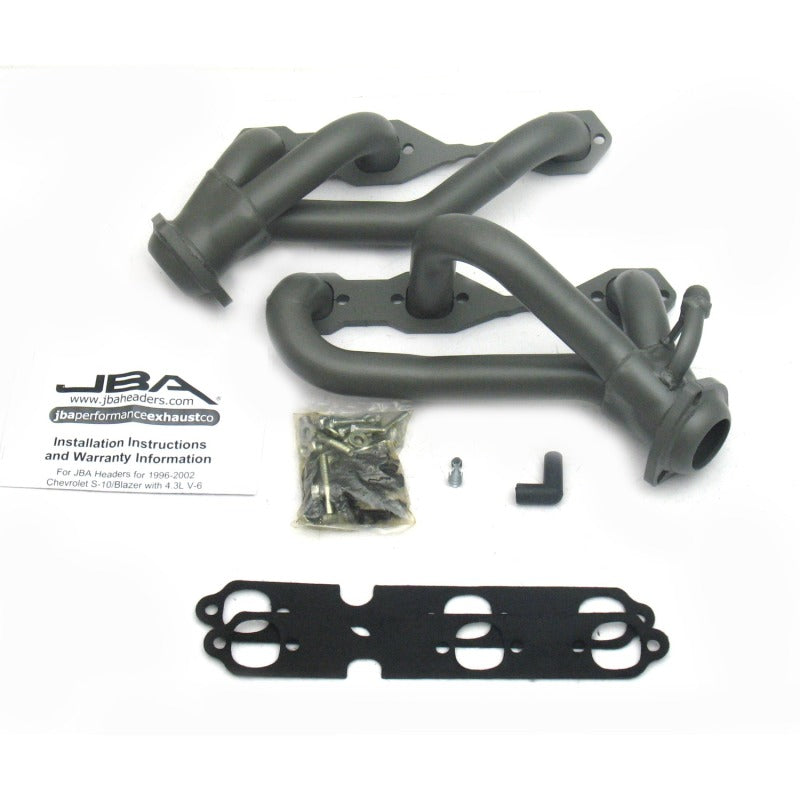 JBA 96-01 GM S Truck 4.3L V6 w/o A.I.R. Injection 1-1/2in Primary Ti Ctd Cat4Ward Header JBA 96-01 GM S Truck 4.3L V6 w/o A.I.R. Injection 1-1/2in Primary Ti Ctd Cat4Ward Header