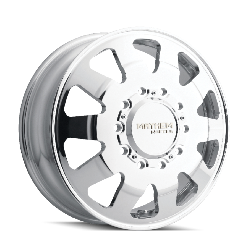 Mayhem 8181 Challenger Dually 22x8.25 / 10x225 BP / 169mm Offset / 170.1mm Hub Polished Wheel Mayhem 8181 Challenger Dually 22x8.25 / 10x225 BP / 169mm Offset / 170.1mm Hub Polished Wheel