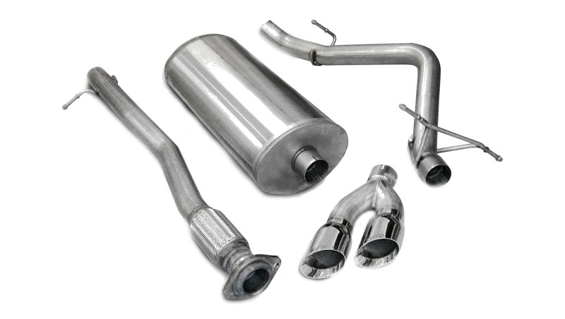 Corsa 2007-2008 Chevrolet Silverado Crew Cab/Short Bed 1500 4.8L V8 Polished Sport Cat-Back Exhaust Corsa 2007-2008 Chevrolet Silverado Crew Cab/Short Bed 1500 4.8L V8 Polished Sport Cat-Back Exhaust