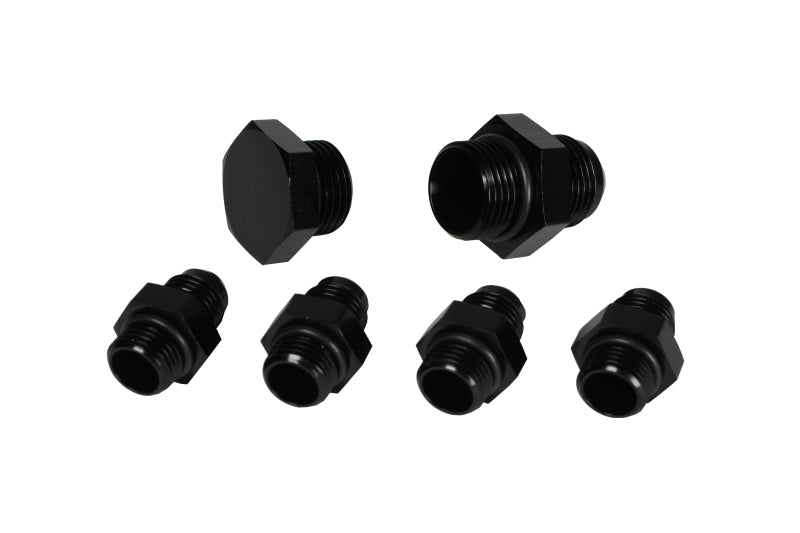 Aeromotive A4 Regulator Fitting Kit (for two (2) carbs) (4) AN-06/(1) AN-10/(1) AN-10 Plug) Aeromotive A4 Regulator Fitting Kit (for two (2) carbs) (4) AN-06/(1) AN-10/(1) AN-10 Plug)