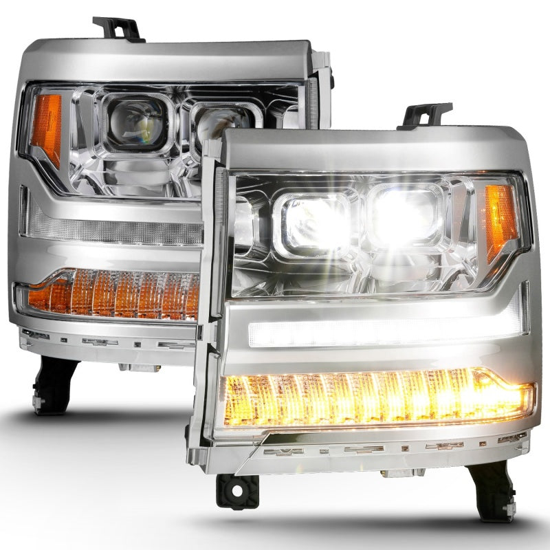 ANZO 14-15 GMC Sierra 1500/2500HD/3500HD Plank Style Projector Headlight - Chrome Housing ANZO 14-15 GMC Sierra 1500/2500HD/3500HD Plank Style Projector Headlight - Chrome Housing