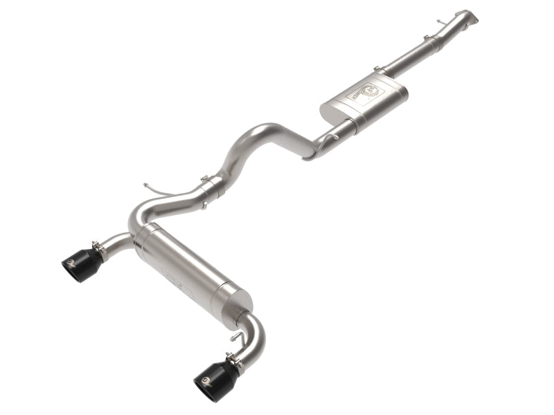 aFe Vulcan 3in 304 SS Cat-Back Exhaust 2021 Ford Bronco L4-2.3L (t)/V6-2.7L (tt) w/ Black Tips aFe Vulcan 3in 304 SS Cat-Back Exhaust 2021 Ford Bronco L4-2.3L (t)/V6-2.7L (tt) w/ Black Tips