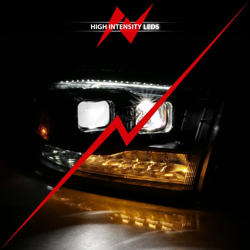 ANZO 2009-2018 Dodge Ram 1500 Led Projector Plank Style Switchback H.L Halo Black Amber (OE Style) ANZO 2009-2018 Dodge Ram 1500 Led Projector Plank Style Switchback H.L Halo Black Amber (OE Style)