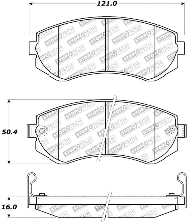 StopTech Street Touring 89-06/96 Nissan 240SX Front Brake Pads StopTech Street Touring 89-06/96 Nissan 240SX Front Brake Pads
