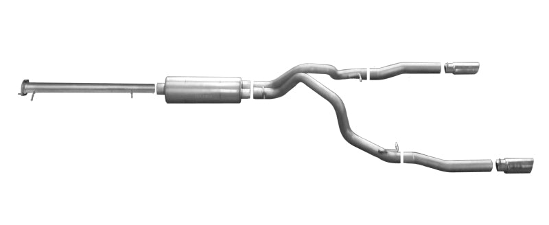 Gibson 15-19 GMC Sierra 2500 HD Base 6.0L 3in Cat-Back Dual Split Exhaust - Stainless Gibson 15-19 GMC Sierra 2500 HD Base 6.0L 3in Cat-Back Dual Split Exhaust - Stainless