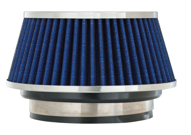 Spectre Adjustable Conical Air Filter 2-1/2in. Tall (Fits 3in. / 3-1/2in. / 4in. Tubes) - Blue Spectre Adjustable Conical Air Filter 2-1/2in. Tall (Fits 3in. / 3-1/2in. / 4in. Tubes) - Blue