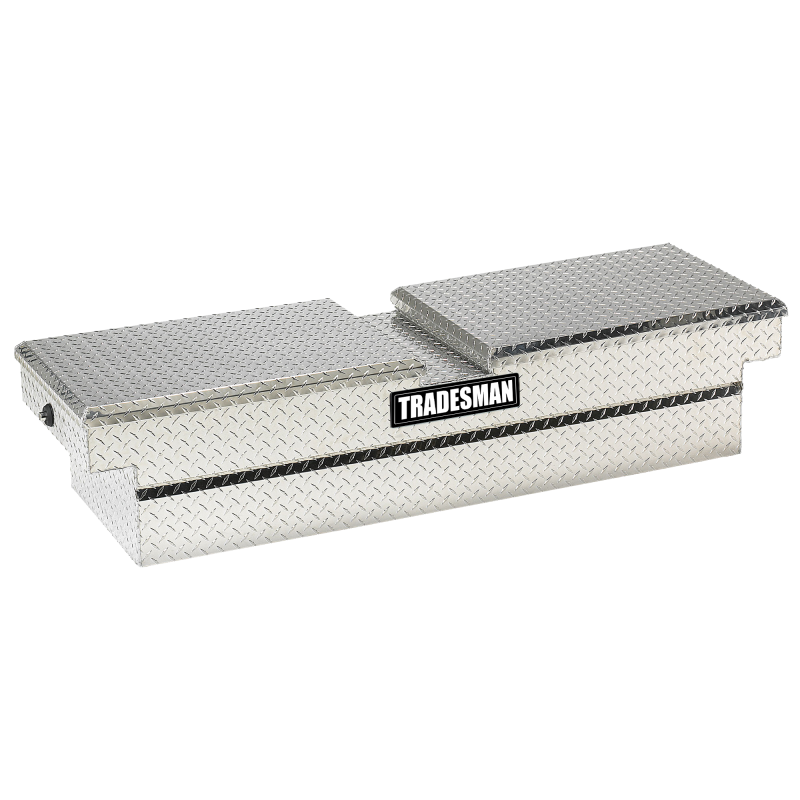 Tradesman Aluminum Gull Wing Cross Bed Truck Tool Box w/Push Button (70in.) - Brite Tradesman Aluminum Gull Wing Cross Bed Truck Tool Box w/Push Button (70in.) - Brite