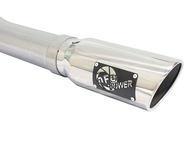 aFe MACHForce XP Exhaust 3in-3.5in SS Single Side Ext CB w/ Polished Tips 15 Ford F150 V8 5.0L CC/SB aFe MACHForce XP Exhaust 3in-3.5in SS Single Side Ext CB w/ Polished Tips 15 Ford F150 V8 5.0L CC/SB