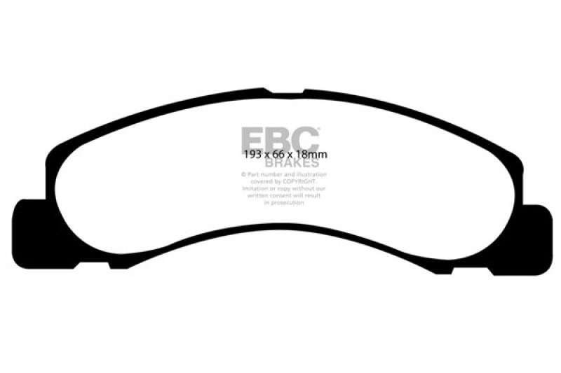 EBC 00-02 Ford Excursion 5.4 2WD Greenstuff Front Brake Pads EBC 00-02 Ford Excursion 5.4 2WD Greenstuff Front Brake Pads