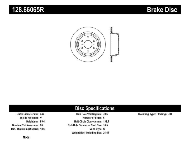 StopTech Drilled Sport Brake Rotor StopTech Drilled Sport Brake Rotor