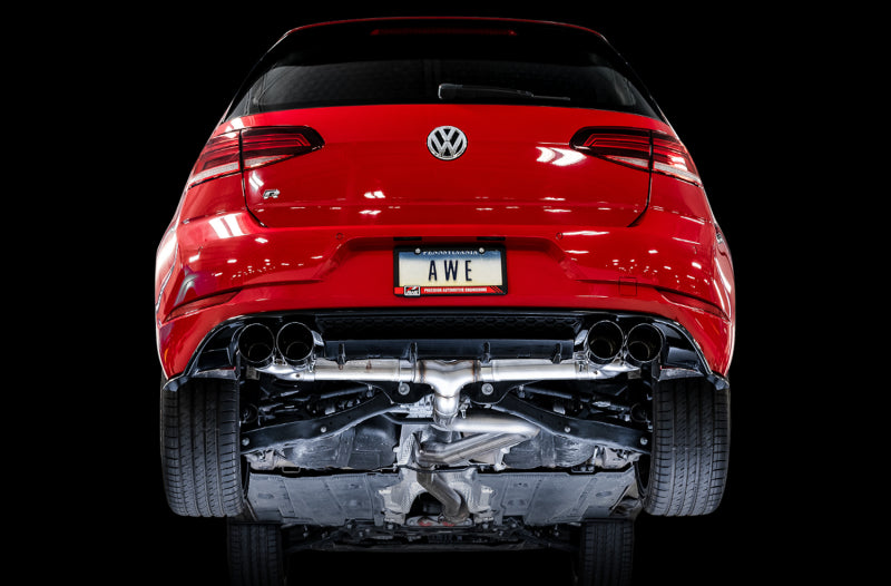 AWE Tuning 15-17 Volkswagen Golf R MK7 Track Edition Exhaust - Diamond Black Tips (102mm) AWE Tuning 15-17 Volkswagen Golf R MK7 Track Edition Exhaust - Diamond Black Tips (102mm)