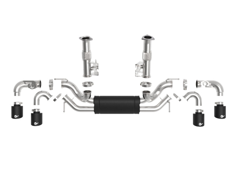 aFe MACH Force-Xp 3in to 2-1/2in 304SS Cat-Back 2020 Chevy Corvette (C8) 6.2L - Black Tip aFe MACH Force-Xp 3in to 2-1/2in 304SS Cat-Back 2020 Chevy Corvette (C8) 6.2L - Black Tip