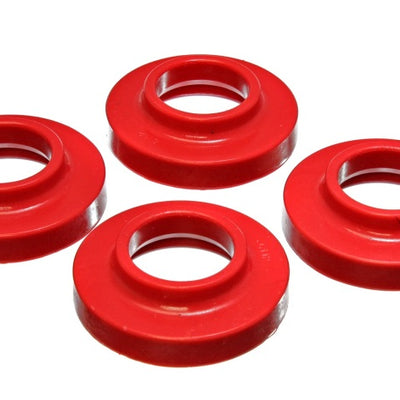 Energy Suspension 97-06 Jeep Wrangler TJ / 84-01 Cherokee Red Front or Rear Coil Lift Isolator Set