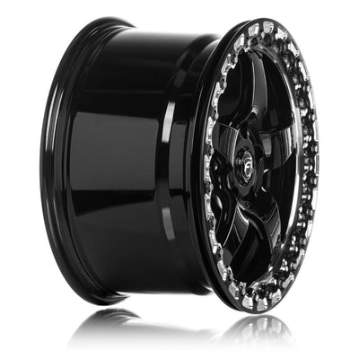 Forgestar D5 Beadlock 17x10 / 5x115 BP / ET30 / 6.6in BS Gloss Black Wheel