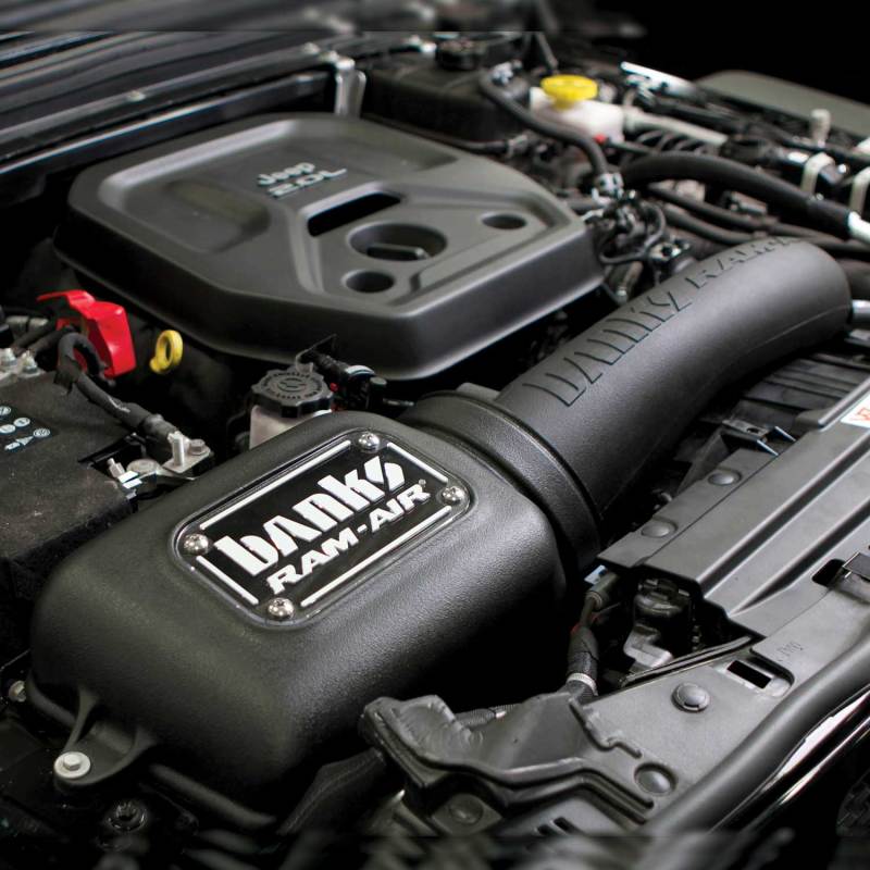 Banks Power 18-21 Jeep 2.0L Turbo Wrangler (JL) Dry Filter Ram-Air Intake System Banks Power 18-21 Jeep 2.0L Turbo Wrangler (JL) Dry Filter Ram-Air Intake System
