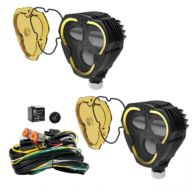 KC HiLiTES FLEX ERA 3 Dual Mode SAE Fog Lights - 2-Light Master Kit KC HiLiTES FLEX ERA 3 Dual Mode SAE Fog Lights - 2-Light Master Kit