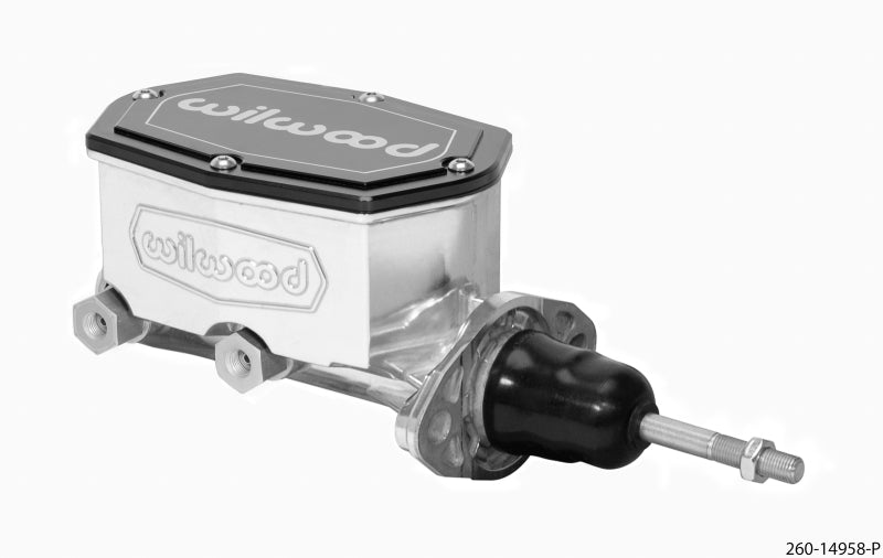 Wilwood Compact Tandem Master Cylinder - 15/16in Bore - w/Pushrod (Ball Burnished) Wilwood Compact Tandem Master Cylinder - 15/16in Bore - w/Pushrod (Ball Burnished)