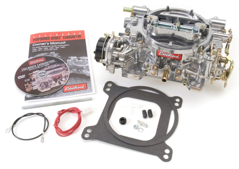 Edelbrock Carburetor Performer Series 4-Barrel 500 CFM Electric Choke Satin Finish Edelbrock Carburetor Performer Series 4-Barrel 500 CFM Electric Choke Satin Finish