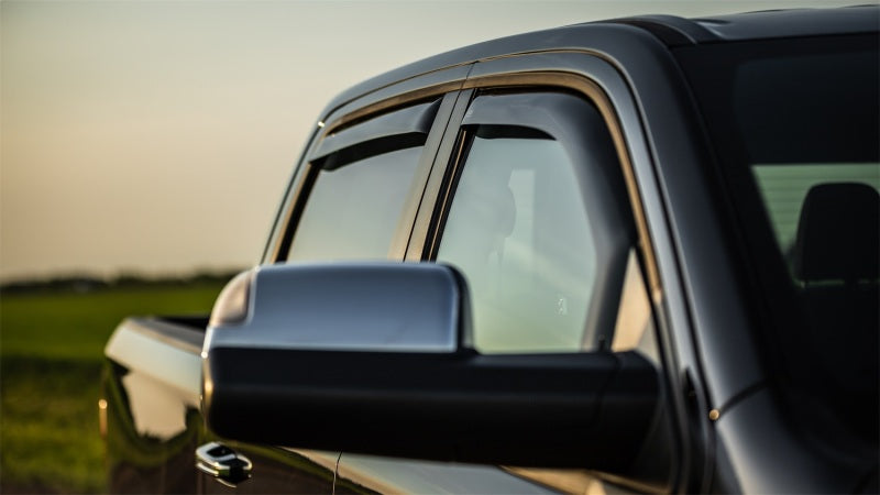 EGR 2019 Dodge Ram 1500 Crew Cab Tape-On Window Visors Set of 4 - Dark Smoke EGR 2019 Dodge Ram 1500 Crew Cab Tape-On Window Visors Set of 4 - Dark Smoke