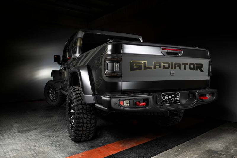 Oracle 2020+ Jeep Gladiator JT Flush Mount LED Tail Lights -  Tinted Lens SEE WARRANTY Oracle 2020+ Jeep Gladiator JT Flush Mount LED Tail Lights -  Tinted Lens SEE WARRANTY