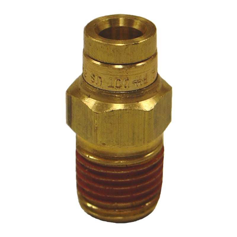 Firestone Male Connector 1/4in. Push-Lock x 1/8in. NPT Brass Air Fitting - 6 Pack (WR17603454) Firestone Male Connector 1/4in. Push-Lock x 1/8in. NPT Brass Air Fitting - 6 Pack (WR17603454)