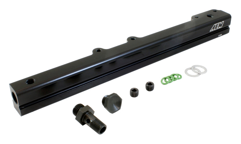 AEM 96-00 Civic CX/DX/LX/EX & 96-97 Del Sol S/Si Black Fuel Rail AEM 96-00 Civic CX/DX/LX/EX & 96-97 Del Sol S/Si Black Fuel Rail