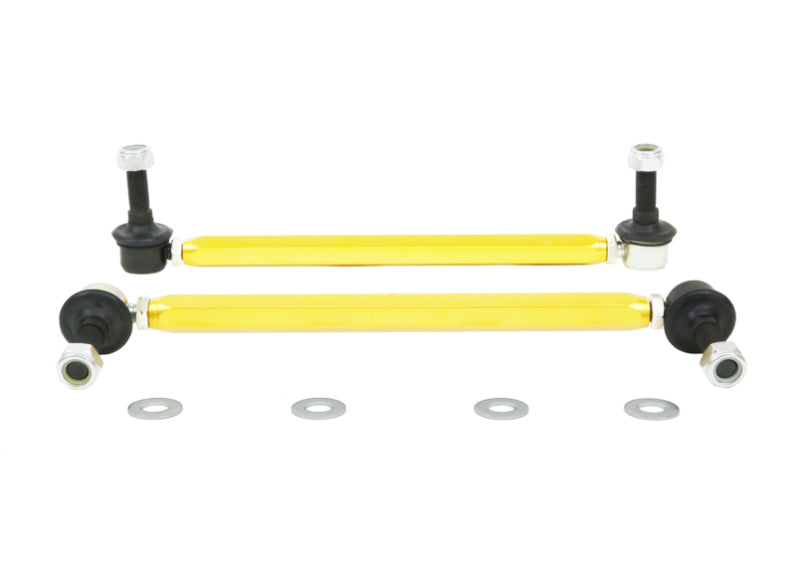Whiteline 18-19 Kia Stinger Front Sway Bar Link Assembly Heavy Duty Adjustable Steel Ball Whiteline 18-19 Kia Stinger Front Sway Bar Link Assembly Heavy Duty Adjustable Steel Ball