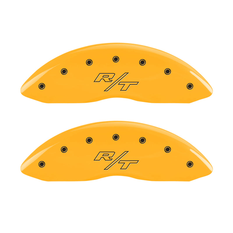 MGP 4 Caliper Covers Engraved Front & Rear Vintage Style/RT Yellow finish black ch MGP 4 Caliper Covers Engraved Front & Rear Vintage Style/RT Yellow finish black ch