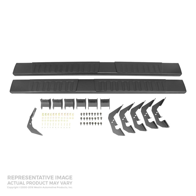 Westin 2008-2014 Ford F-150 SuperCrew R7 Nerf Step Bars - Black Westin 2008-2014 Ford F-150 SuperCrew R7 Nerf Step Bars - Black