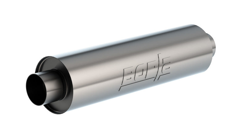 Borla Universal Muffler 6.75 X 24.00in LG. X 3.53 I.D. w/Nipples, Un-notched , OAL 29.00in Borla Universal Muffler 6.75 X 24.00in LG. X 3.53 I.D. w/Nipples, Un-notched , OAL 29.00in