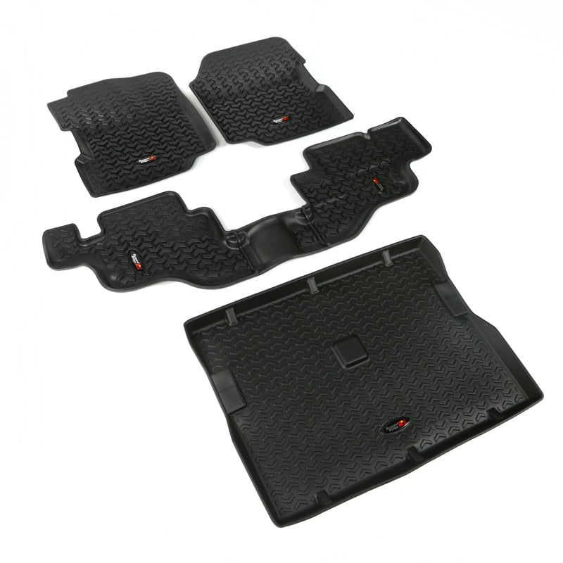 Rugged Ridge Floor Liner Front/Rear/Cargo Black 1976-1995 Jeep Wrangler / CJ Rugged Ridge Floor Liner Front/Rear/Cargo Black 1976-1995 Jeep Wrangler / CJ