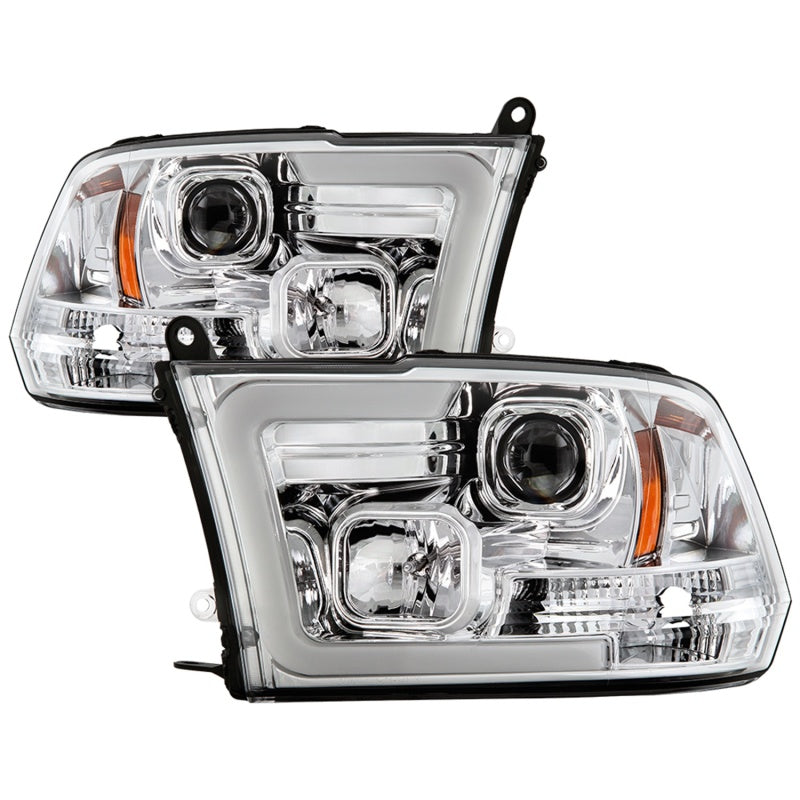 Spyder 09-16 Dodge Ram 1500 Ver 2 Proj Headlight - Light Bar Turn Signal - Chro - PRO-YD-DR09V2-SB-C Spyder 09-16 Dodge Ram 1500 Ver 2 Proj Headlight - Light Bar Turn Signal - Chro - PRO-YD-DR09V2-SB-C