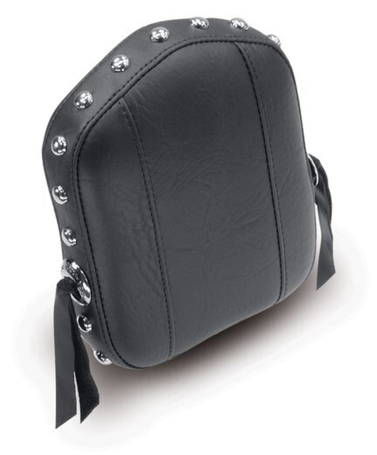 Mustang Honda, Suzuki, Yamaha, Kawasaki Sissy Bar Pad (7.5 inch x 9 inch) w/Studs - Black Mustang Honda, Suzuki, Yamaha, Kawasaki Sissy Bar Pad (7.5 inch x 9 inch) w/Studs - Black