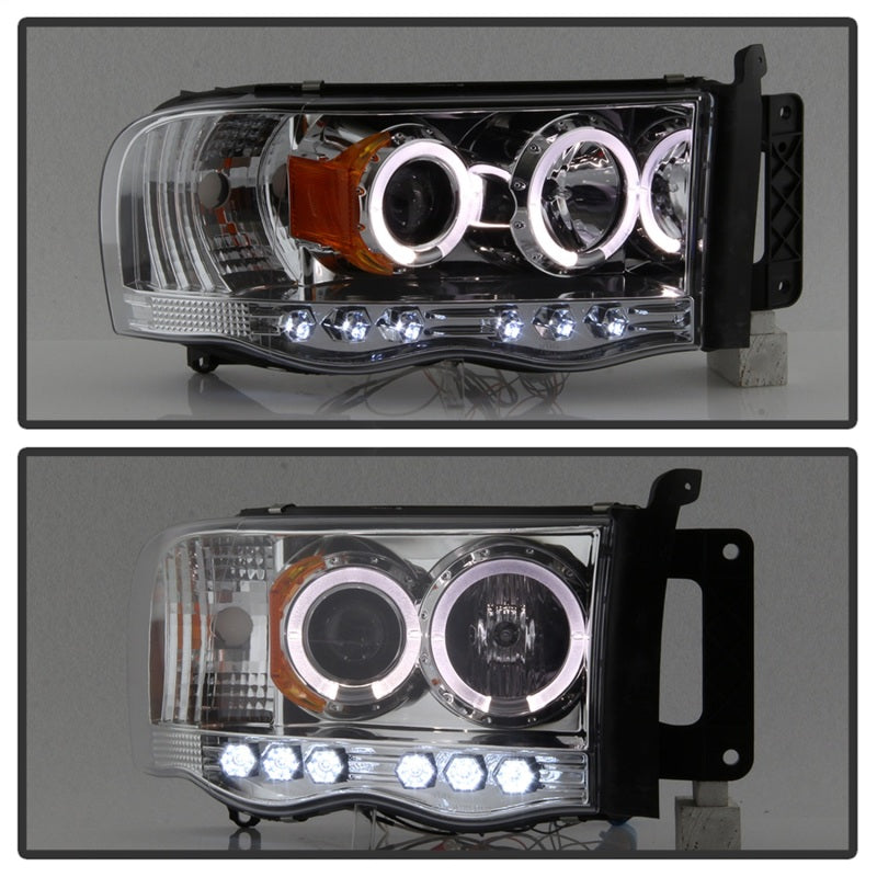Spyder Dodge Ram 1500 02-05/Ram 2500 03-05 Projector Headlights LED Halo LED Chrm PRO-YD-DR02-HL-C Spyder Dodge Ram 1500 02-05/Ram 2500 03-05 Projector Headlights LED Halo LED Chrm PRO-YD-DR02-HL-C
